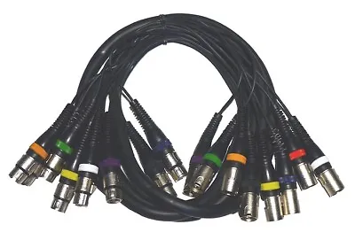 10m Long  8 Way Loom :: Male XLR > Female XLR Loom  • £20